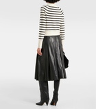 Veronica Beard Cheshire striped cashmere cardigan