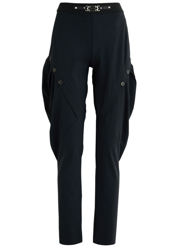 Photo: High Hurry Panelled Stretch-jersey Trousers Navy