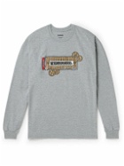 Neighborhood - Logo-Print Cotton-Jersey T-Shirt - Gray