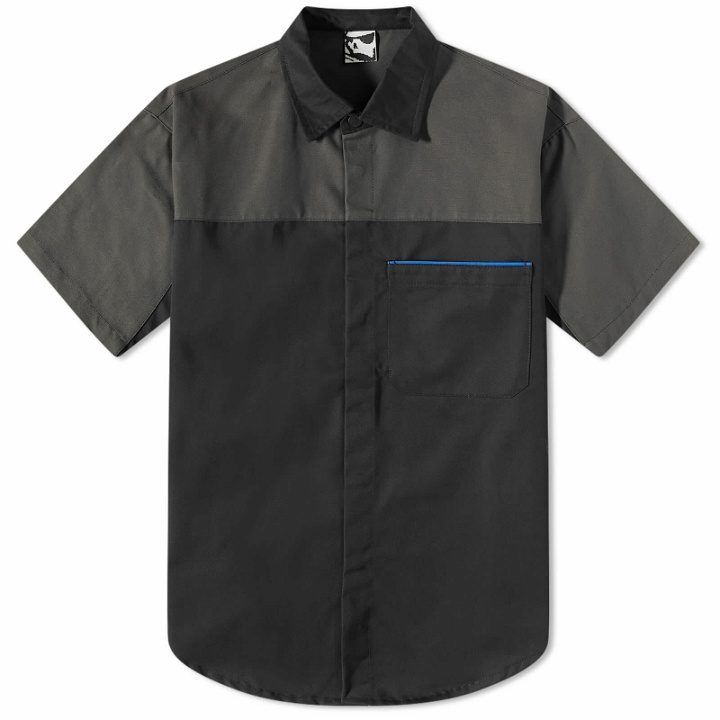 Photo: GR10K Men's Solid Short Sleeve Shirt in Black