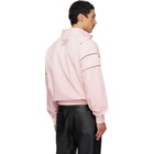 Off-White Pink Relaxed Garment Dyed Track Jacket