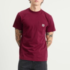 Randy's Garments Men's Randy’s Garments  Logo Pocket T-Shirt in Maroon