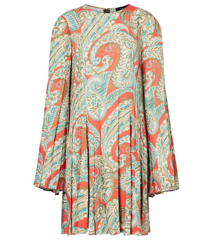 Photo: Etro Paisley pleated minidress