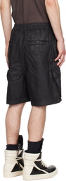Rick Owens DRKSHDW Black Temple Denim Cargobela Shorts