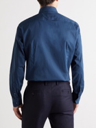 Etro - Cotton-Blend Poplin Shirt - Blue