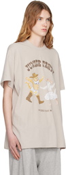 OPEN YY Beige Pet Club Kitty Party T-shirt