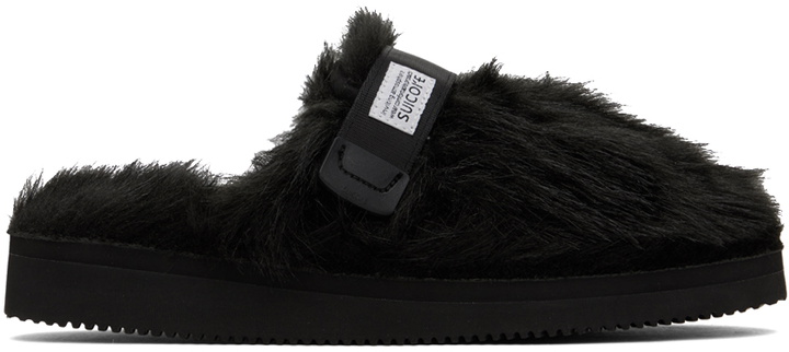 Photo: Suicoke Black ZAVO-2EU Slip-On Loafers