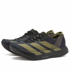 Adidas Running Men's Adidas Adizero Adios Pro 4 Sneaker in Core Black/Focus Olive/Charcoal