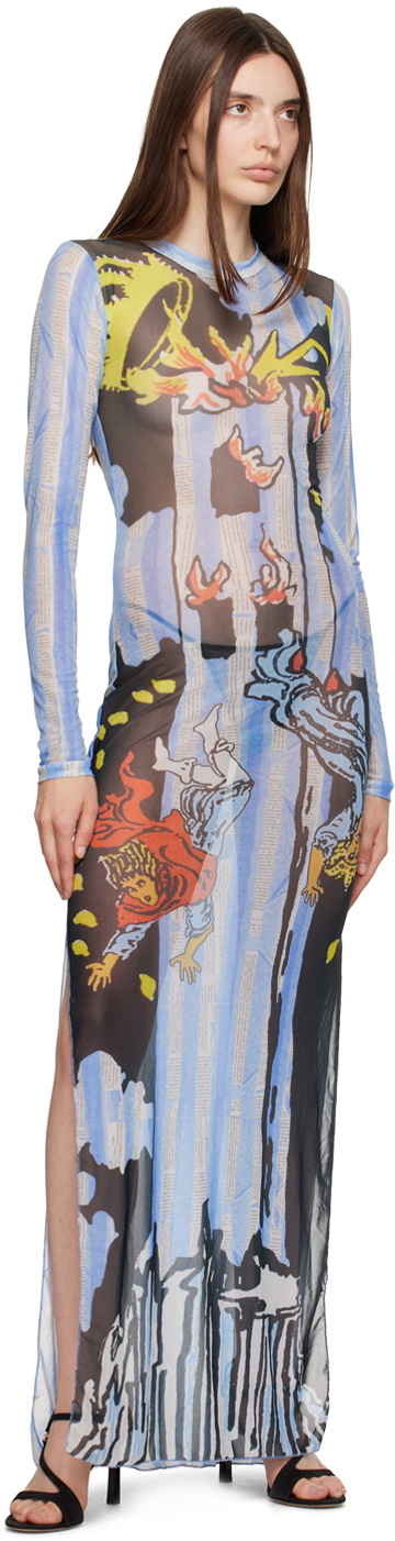 Feben Multicolor Tower Maxi Dress