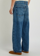 Agolde Deka Relaxed Straight-leg Jeans Blue