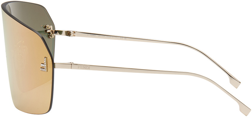 Fendi Rose Gold Fendi First Crystal Sunglasses Fendi