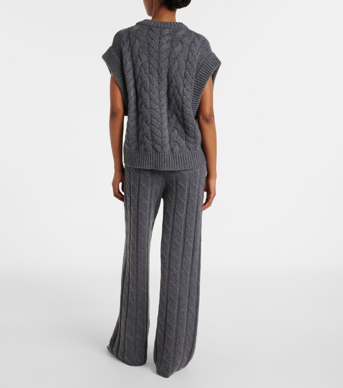 Lisa Yang Hayley cable-knit cashmere sweater vest
