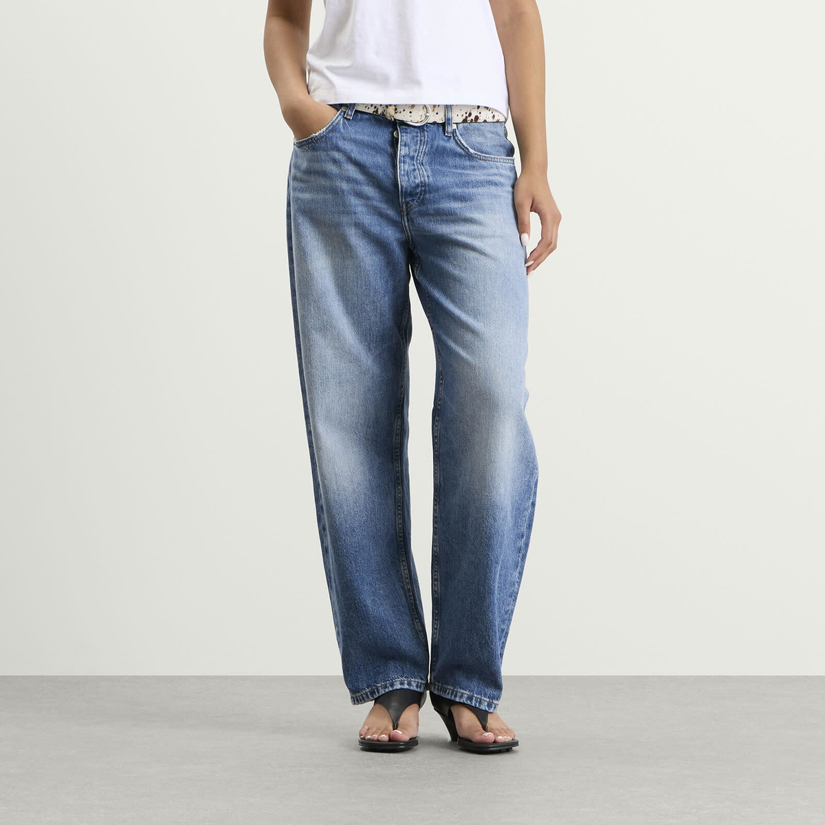 Won Hundred Women's Alexandra Jeans in Liu Blue