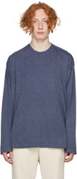 John Elliott Navy Salt Wash Long Sleeve T-Shirt