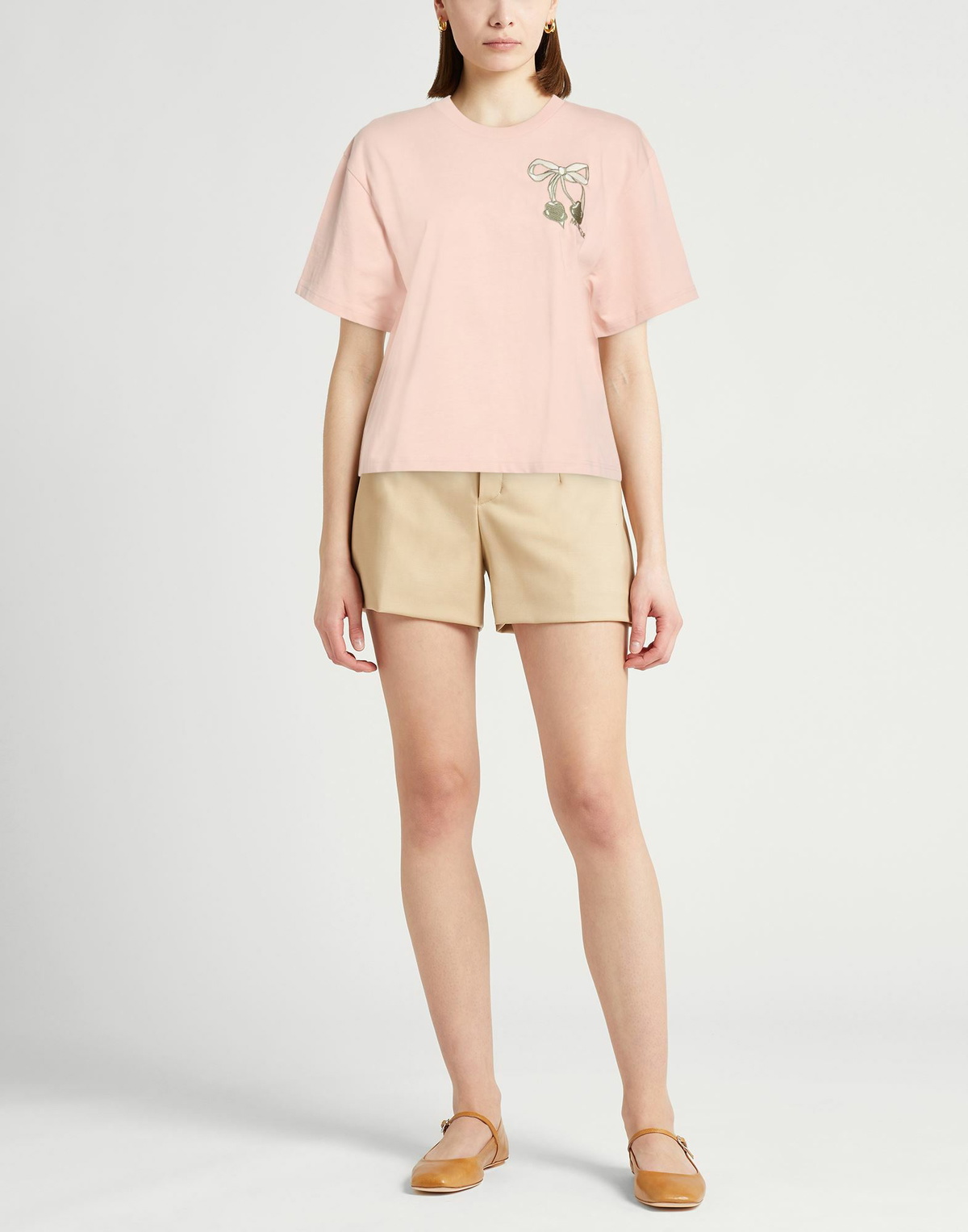 Moncler Womens T-shirt in Pink