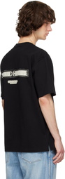 Solid Homme Black Solid Back Logo Short Sleeve T-shirt