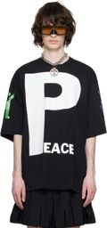 Walter Van Beirendonck Black 'Peace' T-Shirt