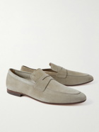 Tod's - Suede Penny Loafers - Neutrals