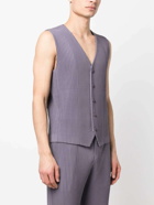 ISSEY MIYAKE - V-neck Pleated Vest