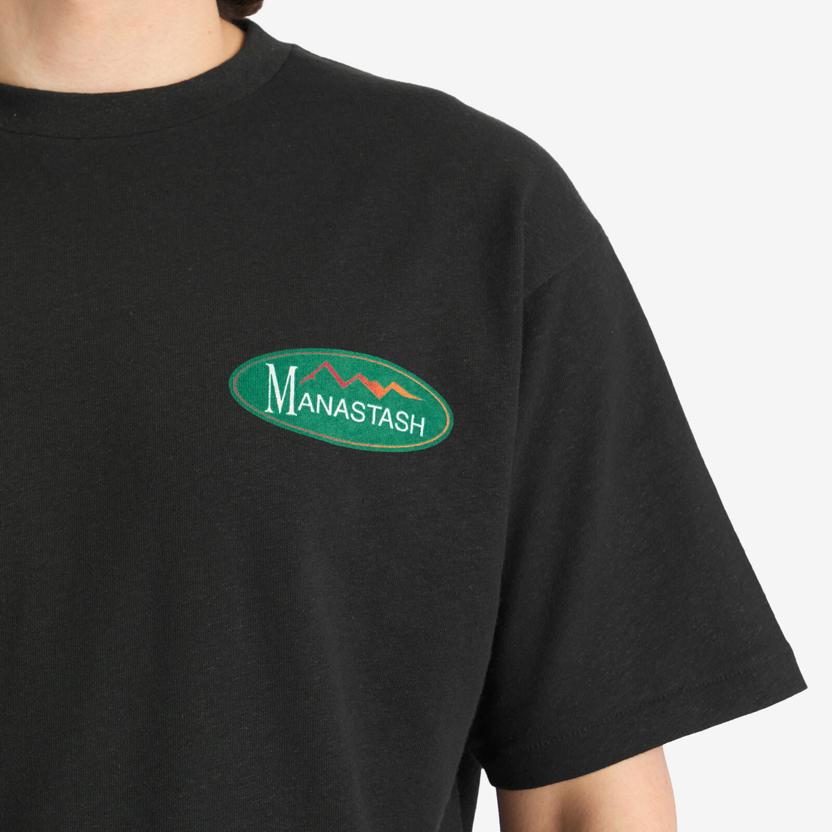Manastash Men's Hemp Original Logo T-Shirt in Black