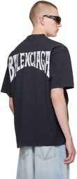 Balenciaga Black Hand-Drawn T-Shirt