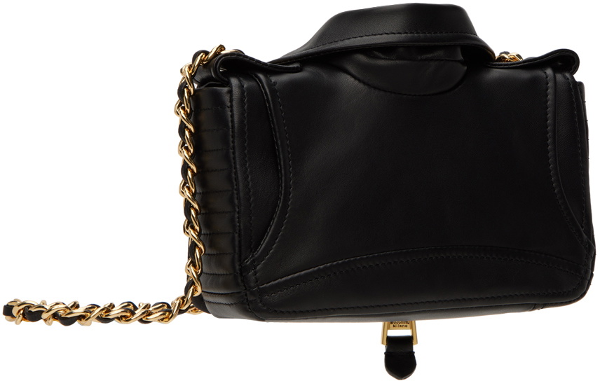 Moschino Black Biker Shoulder Bag Moschino