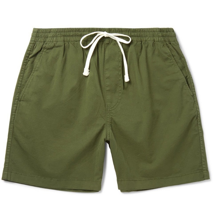 Photo: J.Crew - Stretch-Cotton Twill Drawstring Shorts - Men - Green