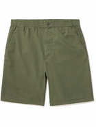 A.P.C. - Norris Straight-Leg Cotton-Twill Shorts - Green