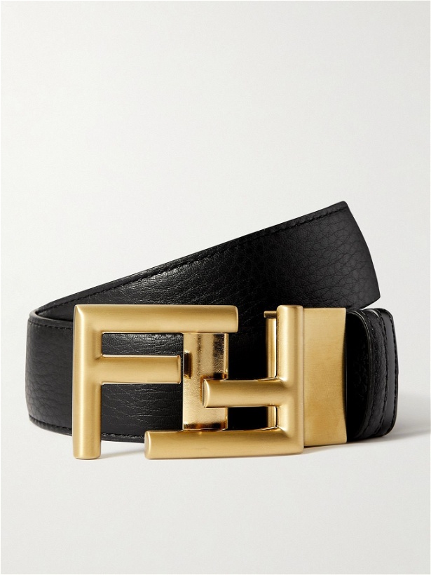 Photo: Fendi - 3.5cm Logo-Embellished Reversible Leather Belt