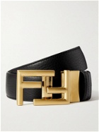 Fendi - 3.5cm Logo-Embellished Reversible Leather Belt