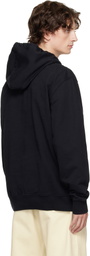 JW Anderson Black Logo Embroidery Hoodie
