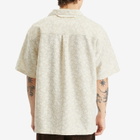 Merely Made Men's Floral Cut Work Shirt in Pearl Ivory