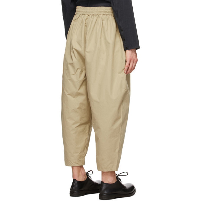 Hed Mayner Beige Cotton Judo Trousers Hed Mayner