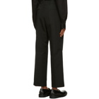 Valentino Black Pleated Logo Trousers