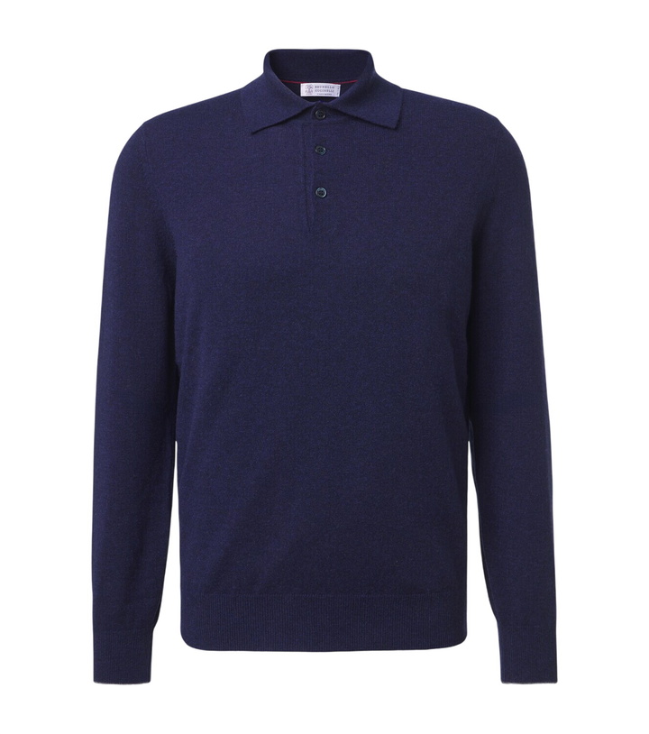 Photo: Brunello Cucinelli Cashmere polo sweater