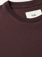 Folk - Cotton-Jersey T-Shirt - Burgundy