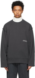 Ambush Grey Raw Edge Sweatshirt