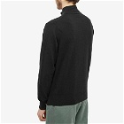 Adsum Men's Field Zip Knitted Sweater in Black