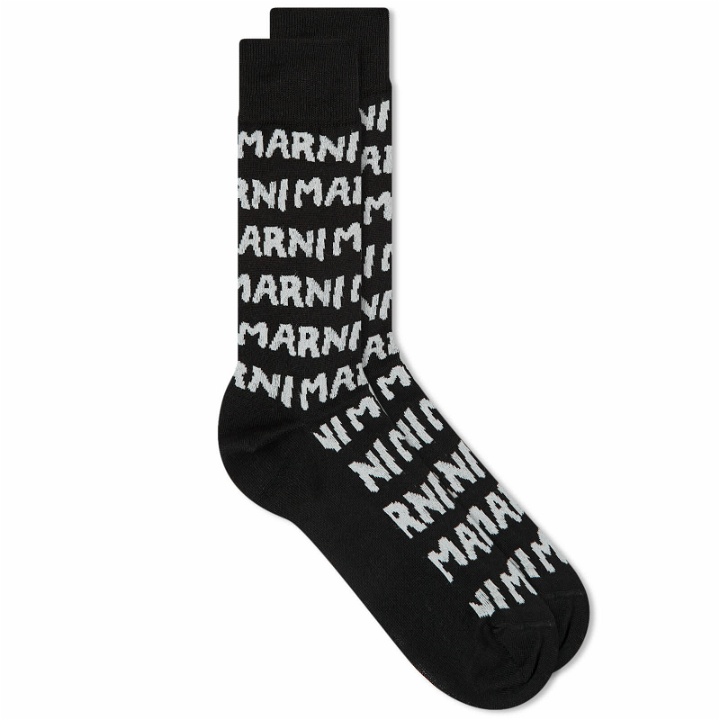 Photo: Marni Women's Logo Sock in Black