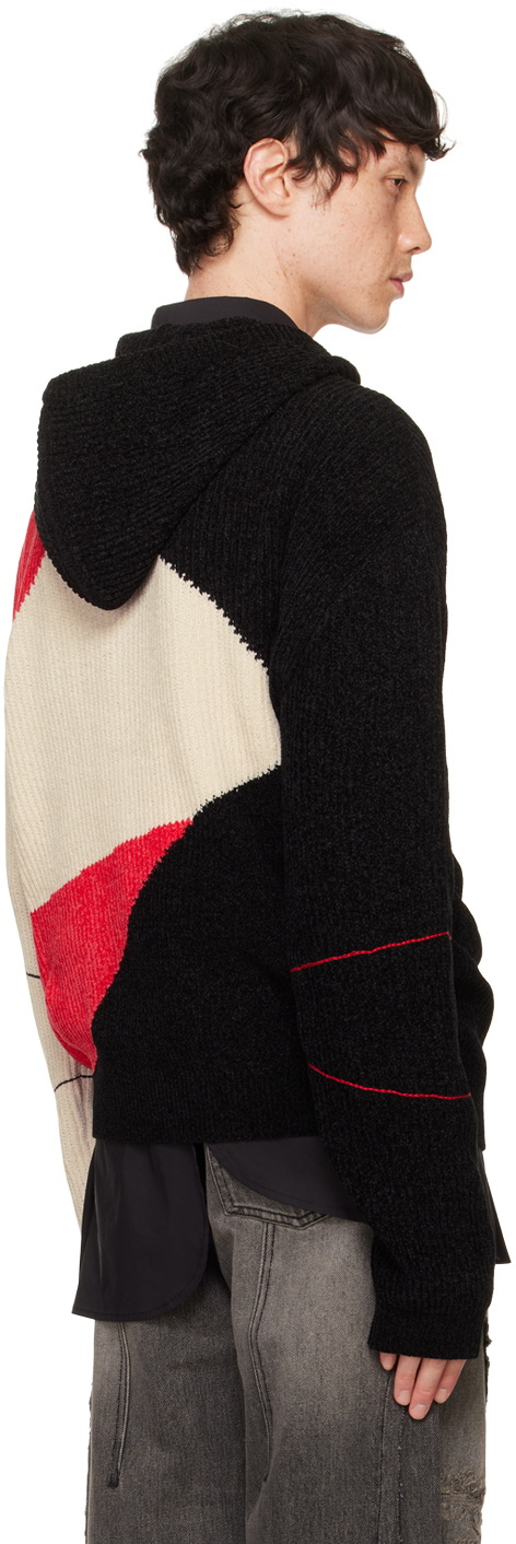Andersson Bell Black & Red Fite Hoodie
