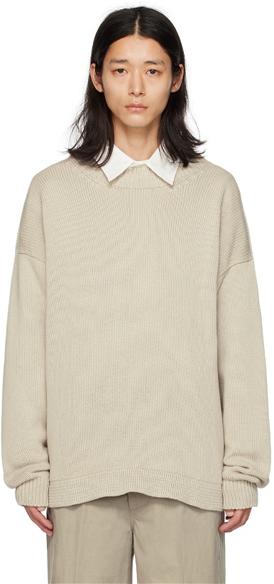 Photo: Margaret Howell Off-White Vented Sweater