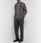 Mr P. - Checked Cotton-Blend Shirt - Black