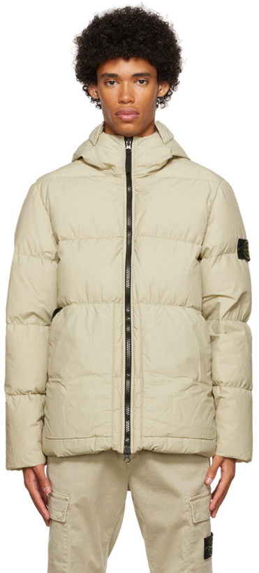 Photo: Stone Island Beige Naslan Down Jacket