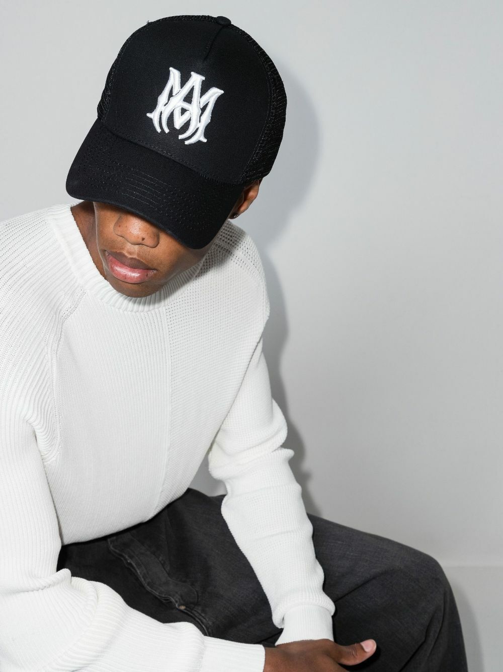 AMIRI Black MA Logo Baseball Cap Amiri display picture 3