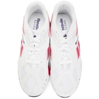 Reebok Classics White and Pink Aztrek Sneakers