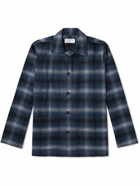 Universal Works - Easy Checked Recycled Wool-Blend Flannel Overshirt - Blue