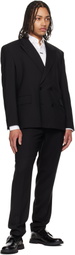 Hugo Black Extra-Slim-Fit Wool-Blend Twill Trousers
