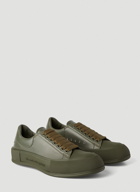 Deck Plimsoll Sneakers in Khaki