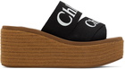 Chloé Black Woody Espadrilles