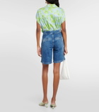 AG Jeans High-rise denim shorts